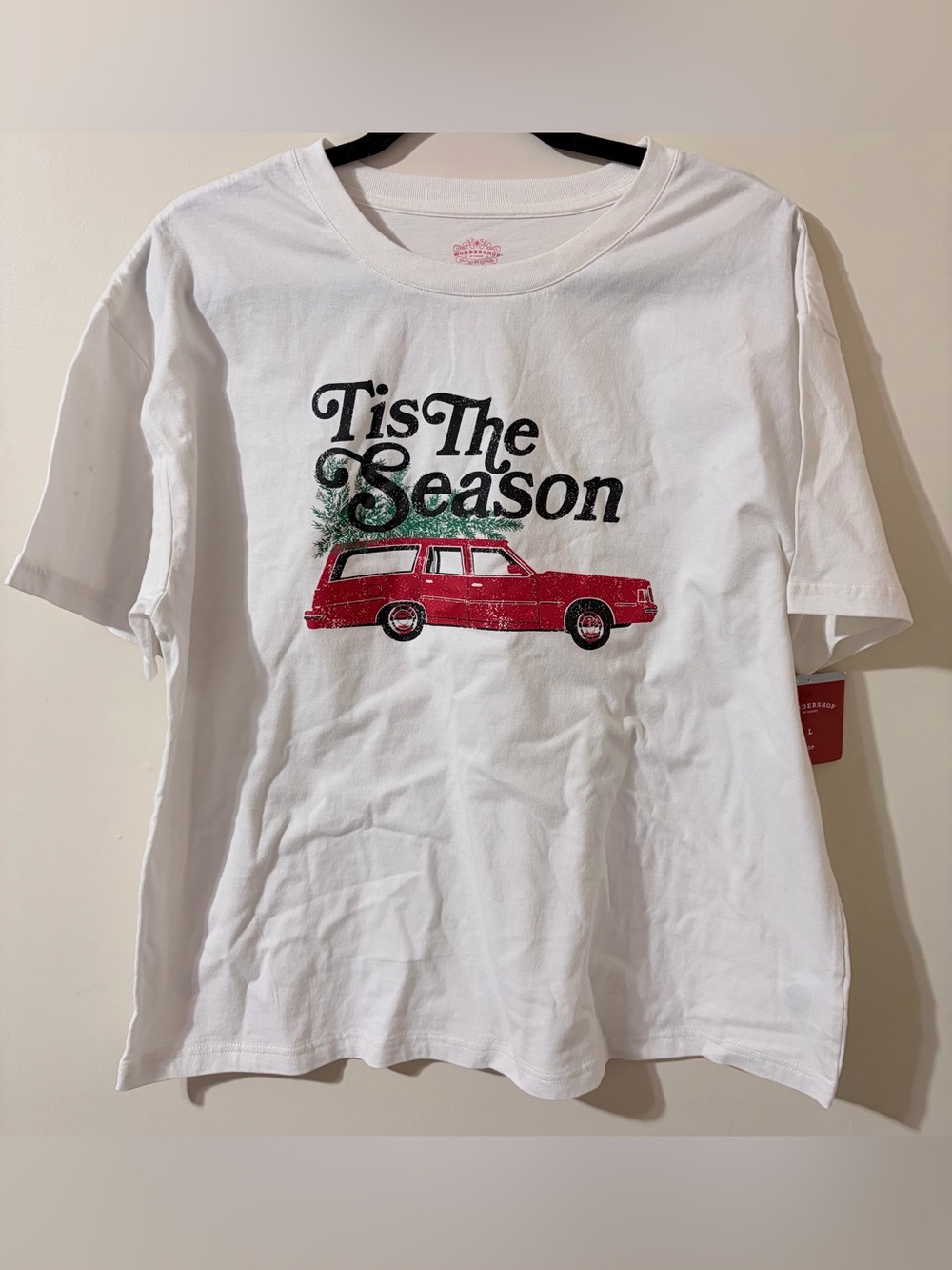 Wondershop "Tis the Season" Holiday Family Pajama Shirt size large nwt